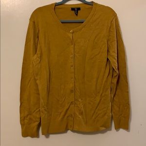 Mustard Yellow/Gold Gap Cardigan Size XL